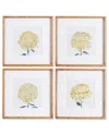 Napa Home & Garden Set Of 4 Chrysanthemum Prints