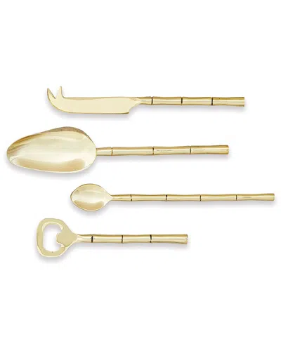 Napa Home & Garden Set Of 4 Grove Cocktail Accessories In Gold
