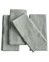 Napa Home & Garden Set Of 4 Viola Napkins In Green