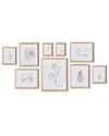 Napa Home & Garden Set Of 9 Botanical Study In Sepia