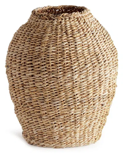 Napa Home & Garden Small Abaca Teardrop Vase In Beige