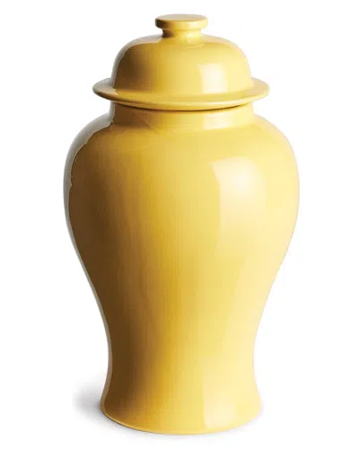 Napa Home & Garden Small Koa Lidded Ginger Jar In Yellow