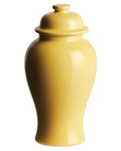 Napa Home & Garden Small Koa Lidded Mini Ginger Jar In Yellow