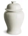 Napa Home & Garden Small Koa Wide Lidded Ginger Jar In White