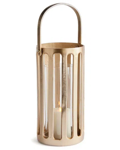 Napa Home & Garden Huxley Hurricane Candle Holder Short In Gold