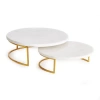 Napa Home & Garden Set Of 2 Vienna Serving Stands In Gold
