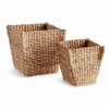 Napa Home & Garden Water Hyacinth Tapered Baskets Set Of 2 In Brown