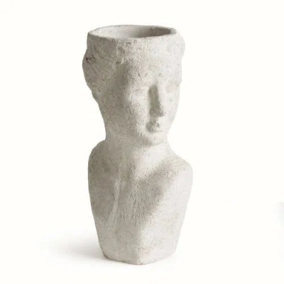 Napa Home & Garden Weathered Garden Female Bust Planter In White