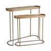 Napa Home & Garden Set Of 2 Ziva Console Tables In Gold