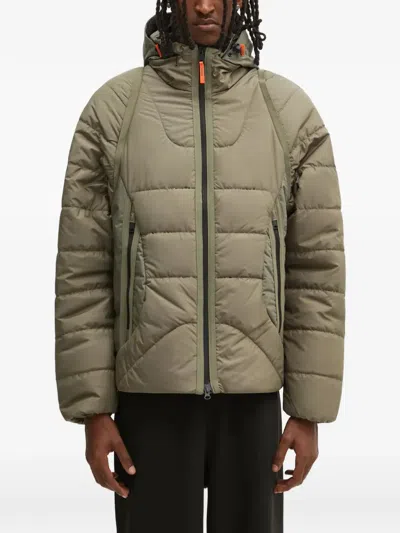 Napapijri A-biez Quilted Hooded Jacket In Green