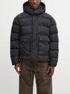 Napapijri Hooded Quilted Jacket Pockets In Black