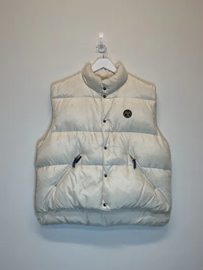 Pre-owned Napapijri Antarctic Puffer Vest In White