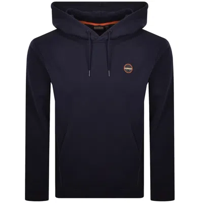 Napapijri B Badge Hoodie Navy In Blue