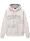 Napapijri Fiemme Logo-print Hoodie In White