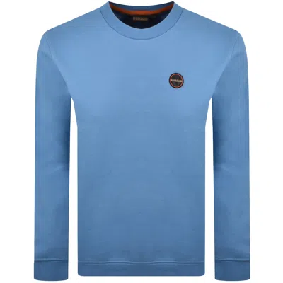 Napapijri Badge Sweatshirt Blue