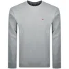 Napapijri Balis Flag Logo Sweatshirt Grey In Gray