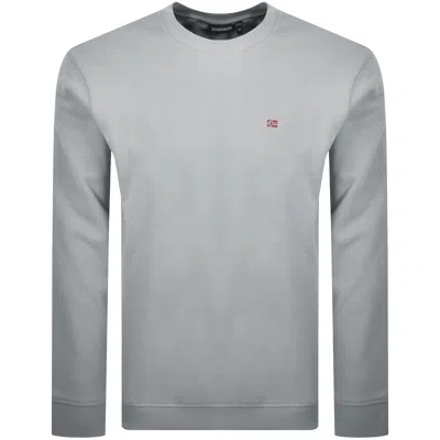 Napapijri Balis Flag Logo Sweatshirt Grey