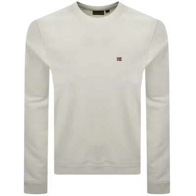 Napapijri Balis Flag Logo Sweatshirt White