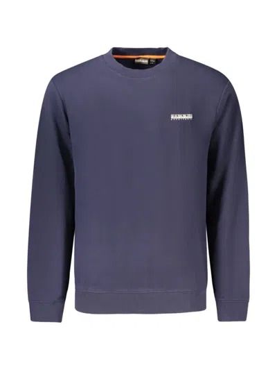 Napapijri Basi Logo-patch Sweater In Blue