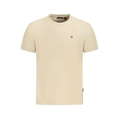 Napapijri Beige Cotton Men T-shirt