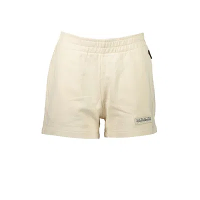 Napapijri Beige Cotton Pant In Neutral