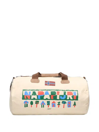 Napapijri Bering Duffle Bag In Animal Print
