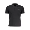 Napapijri Classic Black Embroidered Polo Shirt