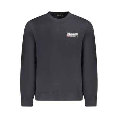 NAPAPIJRI BLACK COTTON MEN SWEATER