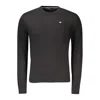Napapijri Black Cotton Men Sweater In Black