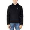 Napapijri Elegant Long-sleeved Hooded Sweater In Black