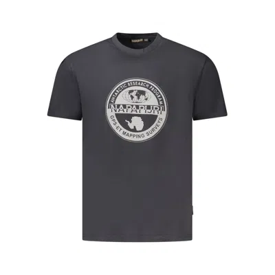 Napapijri Black Cotton Men T-shirt
