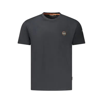Napapijri Black Cotton Men T-shirt