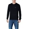Napapijri Blue Fabric Men Sweater In Black