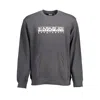 Napapijri Black Cotton Sweater In Gray