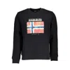 Napapijri Black Cotton Men Sweater In Black