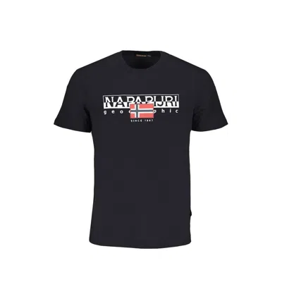Napapijri Black Cotton T-shirt