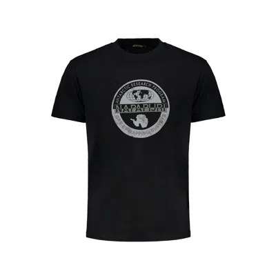 Napapijri Black Cotton T-shirt