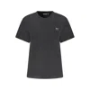 Napapijri Black Cotton T-shirt In Black