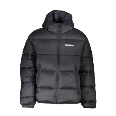 Napapijri Suomi Hooded Puffer Jacket In Black