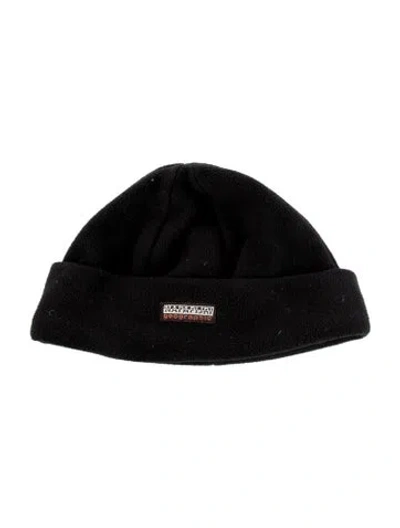 Pre-owned Napapijri Black Polyester Beanie
