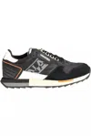 Napapijri Black Leather Men Sneaker In Black