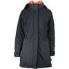 Napapijri Black Polyester Women Jacket In Blue