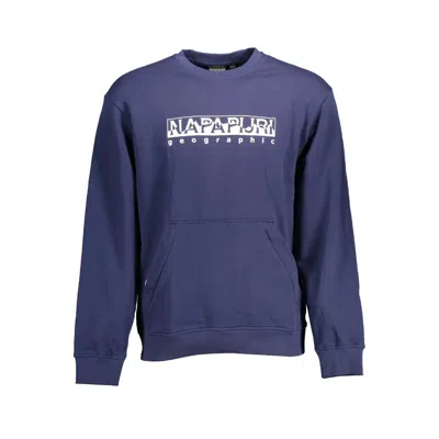 Napapijri Blue Cotton Men Men's Sweater