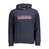 Napapijri Blue Cotton Men Sweater In Blue