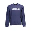 Napapijri Blue Cotton Men Sweater In Blue