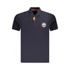 Napapijri Blue Cotton Men Polo Shirt In Blue