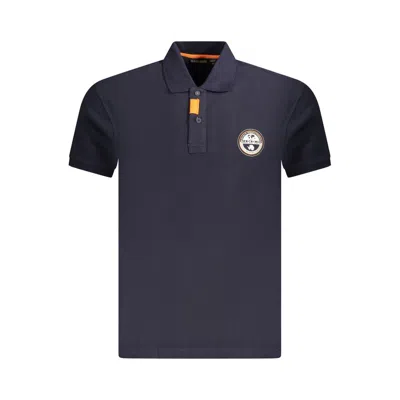 NAPAPIJRI BLUE COTTON MEN POLO SHIRT