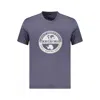 Napapijri Blue Cotton Men T-shirt In Blue