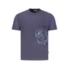 Napapijri Blue Cotton Men T-shirt In Blue
