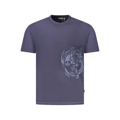 Napapijri Blue Cotton Men T-shirt